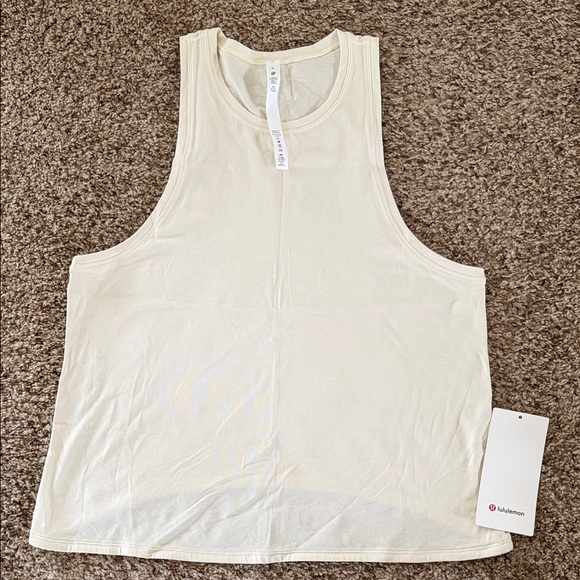lululemon athletica Tops - Lululemon Squad Goals Cream Tank Top